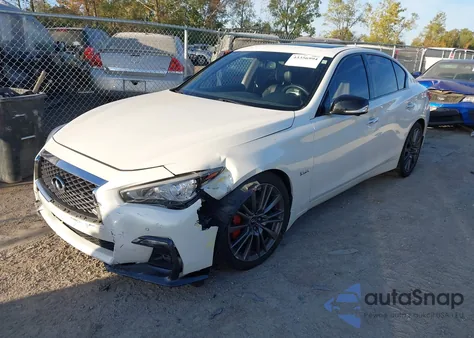 2019 Infiniti Q50 3.0T Red Sport 400 из США, поврежденный, VIN JN1FV7AR7KM800911